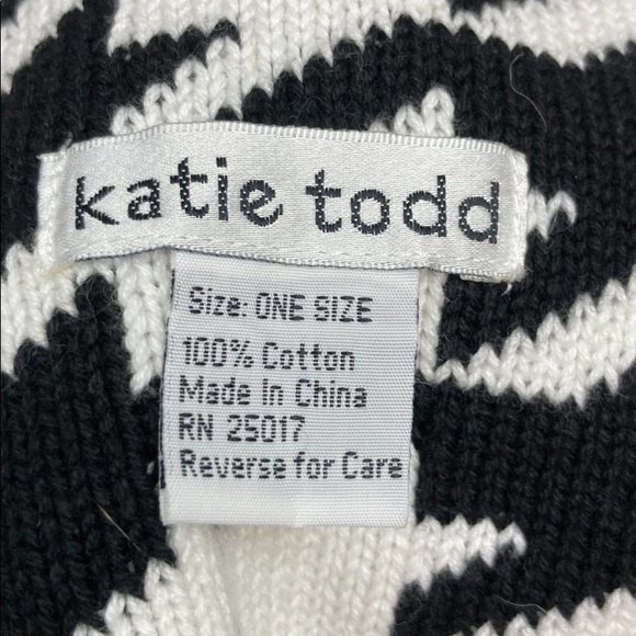 Heavy Katie Todd Cotton Houndstooth 2Buttons Wrap and 1 button-hole for carried - Picture 7 of 7